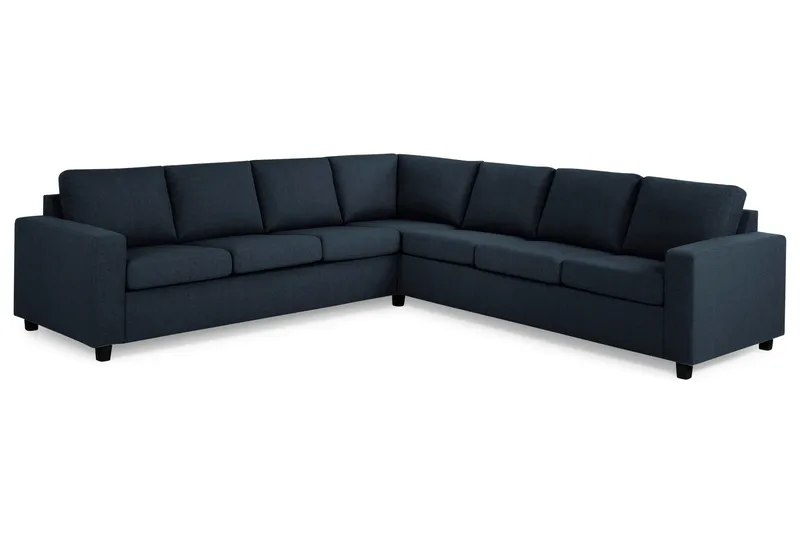Crazy 6-personers Vendbar L-formet X-Large Hjørnesofa i Stof - Mørkeblå - Møbler - Sofaer - Hjørnesofa