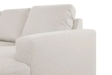 Crazy 6-personers Venstrevendt U-formet XX-Large Sofa med Divan og Chaiselong i Stof - Beige - Møbler - Sofaer - U Sofa