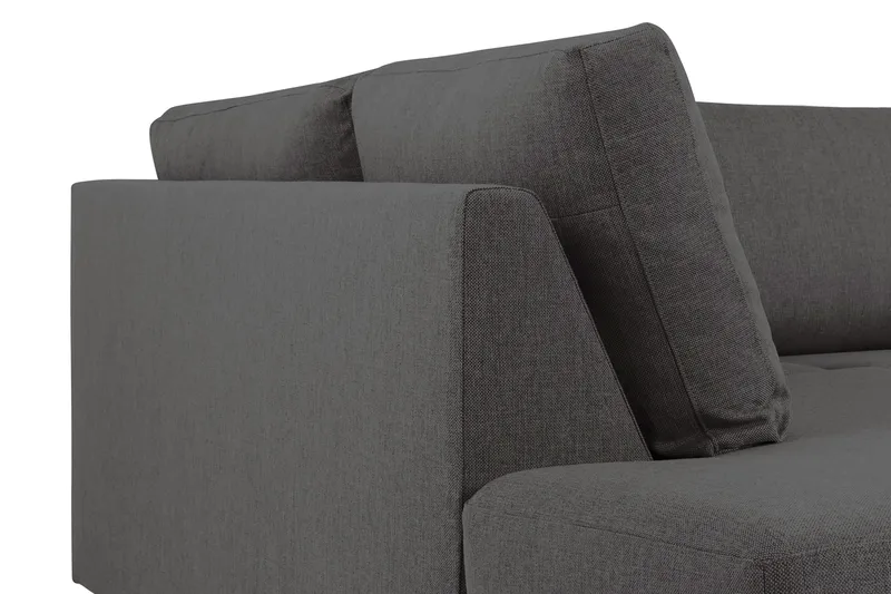 Crazy 6-personers Venstrevendt U-formet XX-Large Sofa med Divan og Chaiselong i Stof - Mørkegrå - Møbler - Sofaer - U Sofa