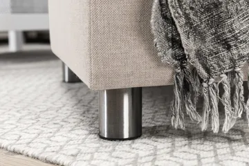 Crazy 6-personers Venstrevendt U-formet XX-Large Sofa med Divan og Chaiselong i Stof - Beige - Møbler - Sofaer - U Sofa