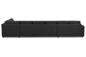 Crazy 6-personers Højrevendt U-formet XX-Large Sofa med Chaiselong i Stof - Antracit - Møbler - Sofaer - U Sofa