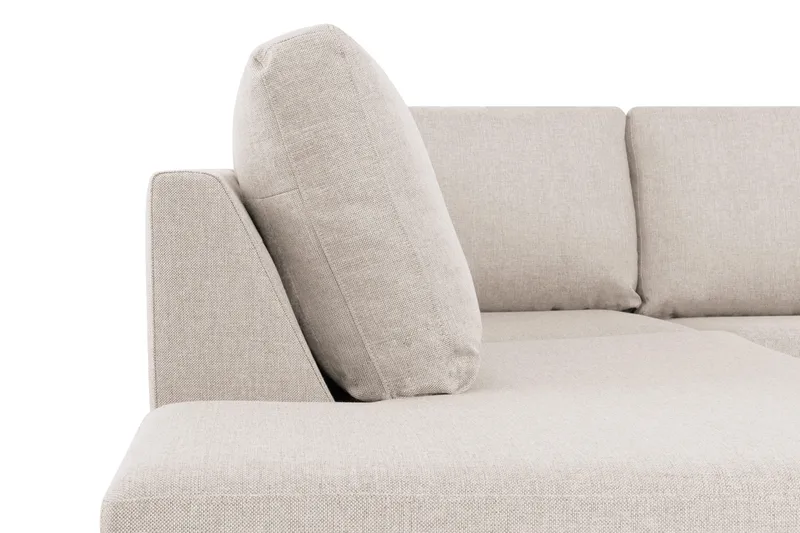 Crazy 6-personers Venstrevendt U-formet XX-Large Sofa med Divan og Chaiselong i Stof - Beige - Møbler - Sofaer - U Sofa