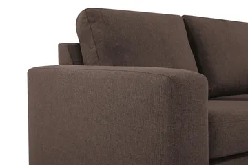 Crazy 6-personers Vendbar L-formet X-Large Hjørnesofa i Stof - Brun - Møbler - Sofaer - Hjørnesofa