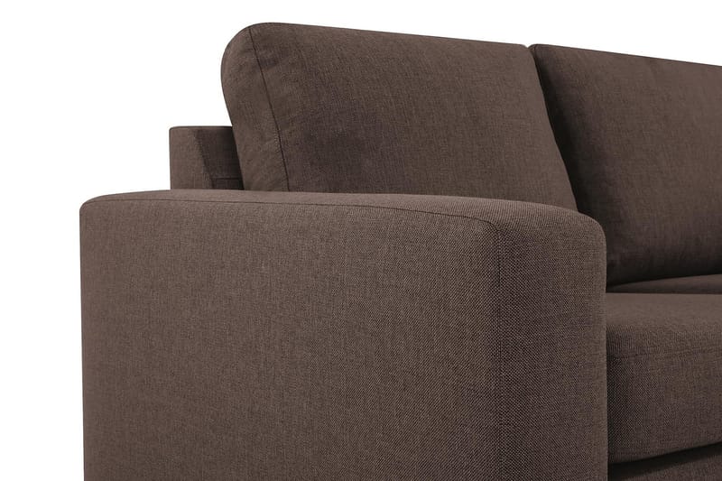 Crazy 6-personers Vendbar L-formet X-Large Hjørnesofa i Stof - Brun - Møbler - Sofaer - Hjørnesofa