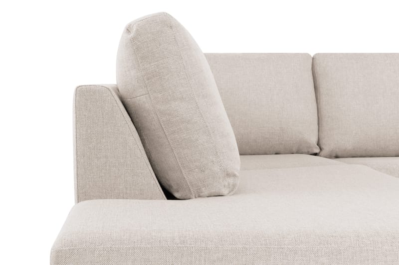 Crazy 6-personers Venstrevendt U-formet XX-Large Sofa med Divan og Chaiselong i Stof - Beige - Møbler - Sofaer - U Sofa