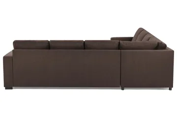 Crazy 6-personers Vendbar L-formet X-Large Hjørnesofa i Stof - Brun - Møbler - Sofaer - Hjørnesofa