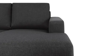 Crazy 6-personers Venstrevendt U-formet XX-Large Sofa med Divan og Chaiselong i Stof - Antracit - Møbler - Sofaer - U Sofa