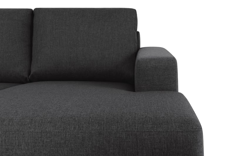 Crazy 6-personers Venstrevendt U-formet XX-Large Sofa med Divan og Chaiselong i Stof - Antracit - Møbler - Sofaer - U Sofa