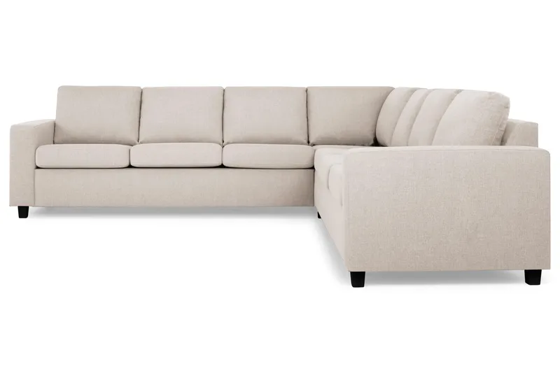 Crazy 6-personers Vendbar L-formet X-Large Hjørnesofa i Stof - Beige - Møbler - Sofaer - Hjørnesofa