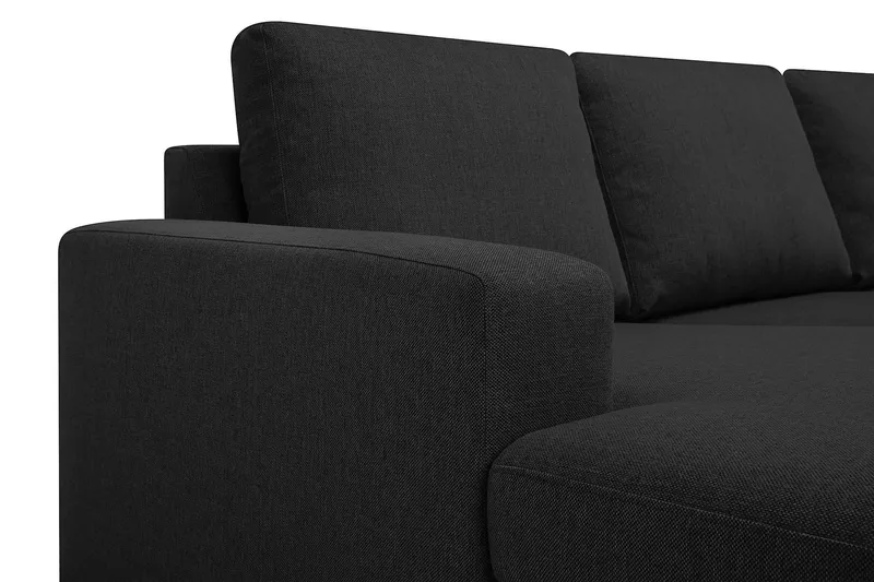 Crazy 6-personers Højrevendt U-formet XX-Large Sofa med Chaiselong i Stof - Antracit - Møbler - Sofaer - U Sofa