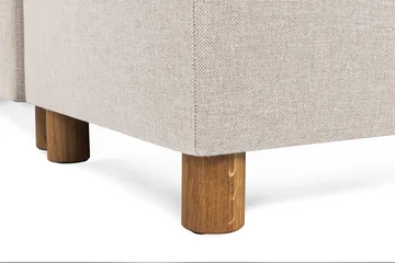 Crazy 6-personers Venstrevendt U-formet XX-Large Sofa med Divan og Chaiselong i Stof - Beige - Møbler - Sofaer - U Sofa