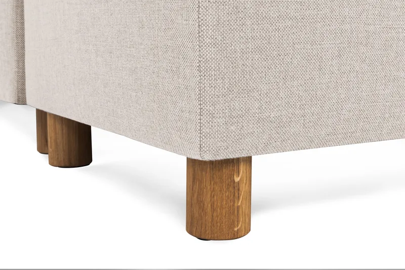 Crazy 6-personers Venstrevendt U-formet XX-Large Sofa med Divan og Chaiselong i Stof - Beige - Møbler - Sofaer - U Sofa