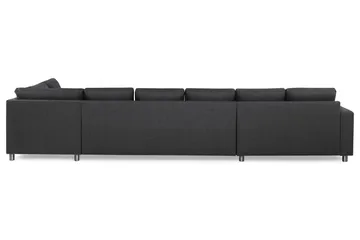 Crazy 6-personers Højrevendt U-formet XX-Large Sofa med Chaiselong i Stof - Mørkegrå - Møbler - Sofaer - U Sofa