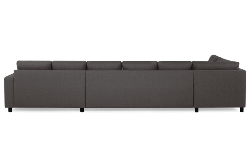 Crazy 6-personers Venstrevendt U-formet XX-Large Sofa med Divan og Chaiselong i Stof - Mørkegrå - Møbler - Sofaer - U Sofa