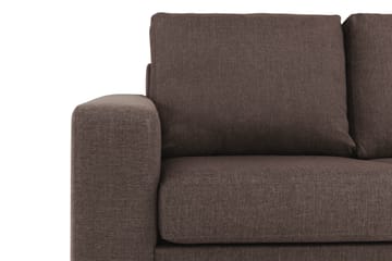 Crazy 6-personers Vendbar L-formet X-Large Hjørnesofa i Stof - Brun - Møbler - Sofaer - Hjørnesofa