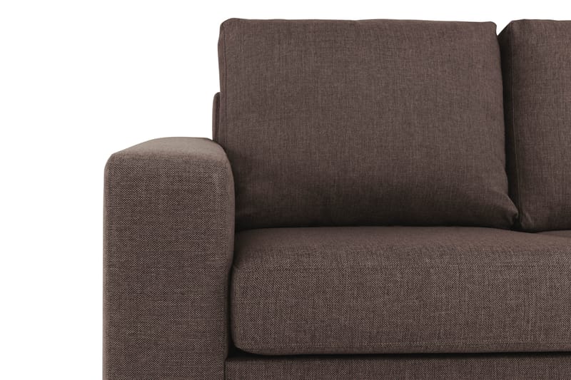 Crazy 6-personers Vendbar L-formet X-Large Hjørnesofa i Stof - Brun - Møbler - Sofaer - Hjørnesofa