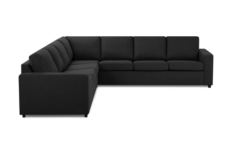 Crazy 6-personers Vendbar L-formet X-Large Hjørnesofa i Stof - Antracit - Møbler - Sofaer - Hjørnesofa