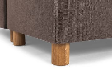Crazy 6-personers Vendbar L-formet X-Large Hjørnesofa i Stof - Brun - Møbler - Sofaer - Hjørnesofa
