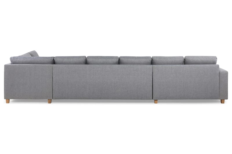 Crazy 6-personers Højrevendt U-formet XX-Large Sofa med Chaiselong i Stof - Grå - Møbler - Sofaer - U Sofa