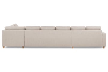 Crazy 6-personers Højrevendt U-formet XX-Large Sofa med Chaiselong i Stof - Beige - Møbler - Sofaer - U Sofa