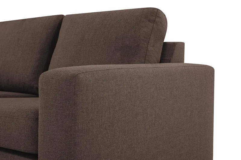 Crazy 6-personers Vendbar L-formet X-Large Hjørnesofa i Stof - Brun - Møbler - Sofaer - Hjørnesofa