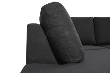 Crazy 6-personers Venstrevendt U-formet XX-Large Sofa med Divan og Chaiselong i Stof - Antracit - Møbler - Sofaer - U Sofa