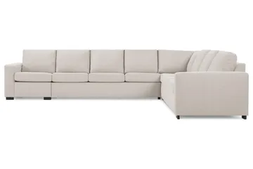 Crazy 7-personers vendbar L-formet XX-Large hjørnesofa i stof - Beige - Møbler - Sofaer - Hjørnesofa