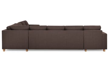Crazy 7-personers Vendbar L-formet XX-Large Hjørnesofa i Stof - Brun - Møbler - Sofaer - Hjørnesofa