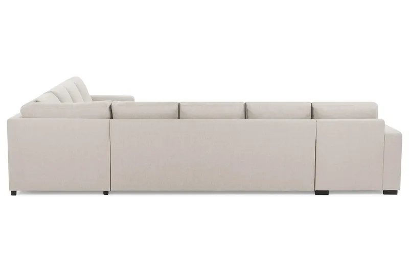 Crazy 7-personers vendbar L-formet XX-Large hjørnesofa i stof - Beige - Møbler - Sofaer - Hjørnesofa