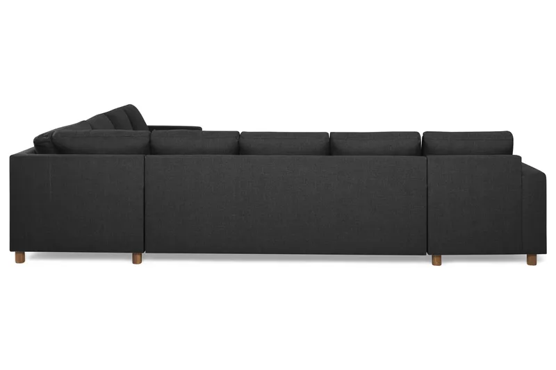Crazy 7-personers vendbar L-formet XX-Large hjørnesofa i stof - Antracit - Møbler - Sofaer - Hjørnesofa