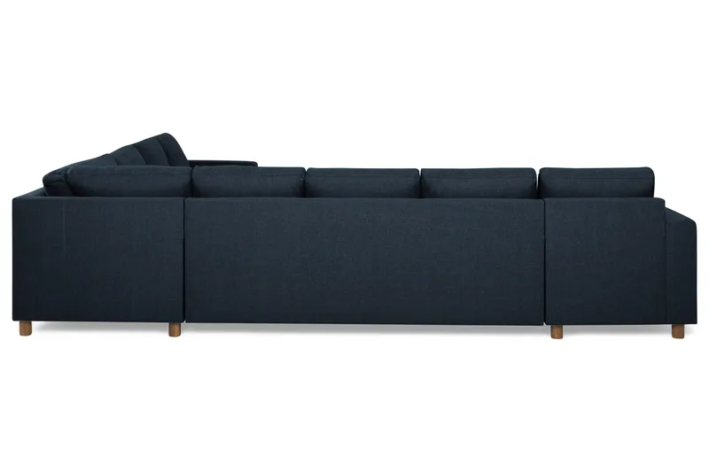 Crazy 7-personers vendbar L-formet XX-Large hjørnesofa i stof - Mørkeblå - Møbler - Sofaer - Hjørnesofa