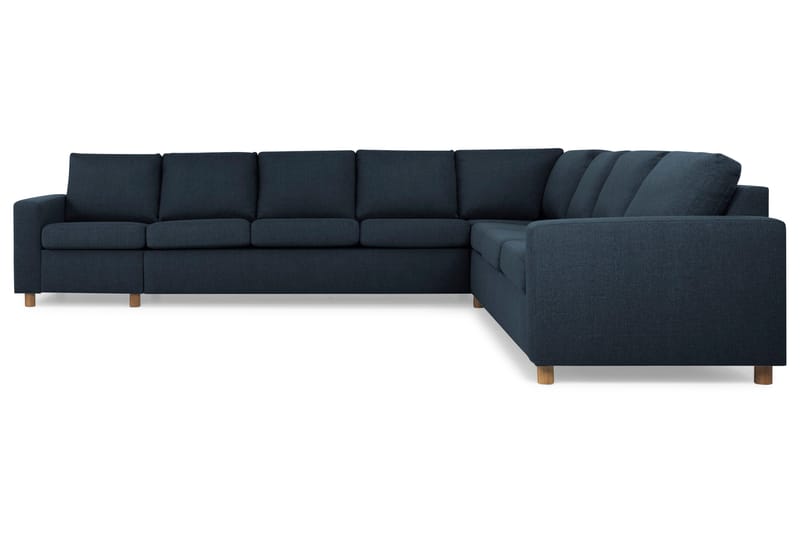 Crazy 7-personers vendbar L-formet XX-Large hjørnesofa i stof - Mørkeblå - Møbler - Sofaer - Hjørnesofa