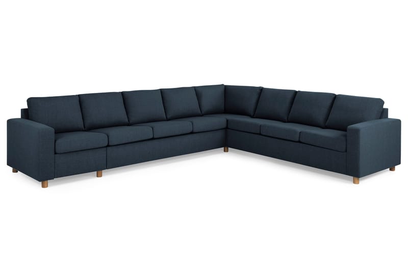 Crazy 7-personers vendbar L-formet XX-Large hjørnesofa i stof - Mørkeblå - Møbler - Sofaer - Hjørnesofa