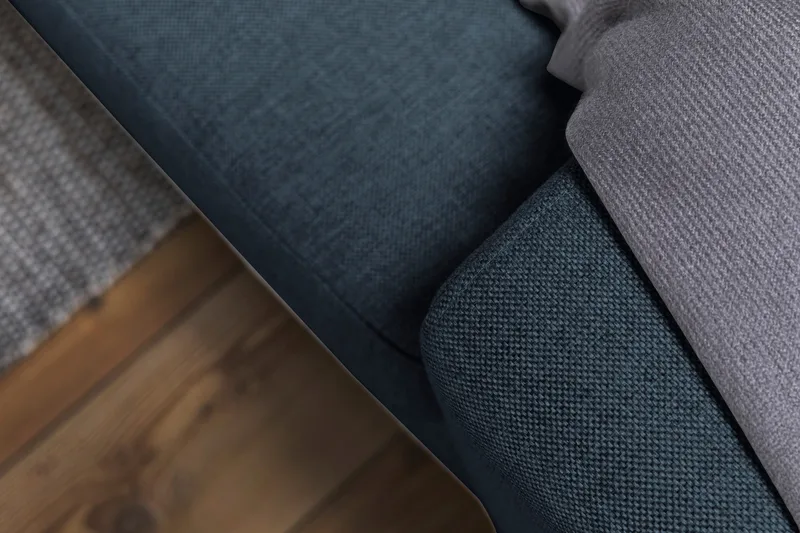 Crazy 7-personers vendbar L-formet XX-Large hjørnesofa i stof - Mørkeblå - Møbler - Sofaer - Hjørnesofa