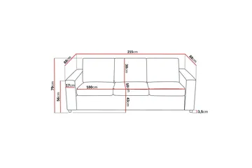 Crazy Sofagruppe 3-personers Sofa + Lænestol i Stof - Antracit - Møbler - Sofaer - Sofagrupper