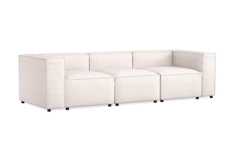 Cubo 4-personers Dyb Modulsofa i Stof - Hvid - Møbler - Sofaer - 3 personers sofa