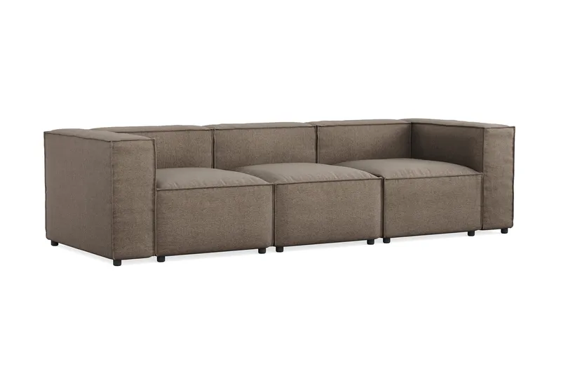Cubo 4-personers Dyb Modulsofa i Stof - Grå - Møbler - Sofaer - 3 personers sofa