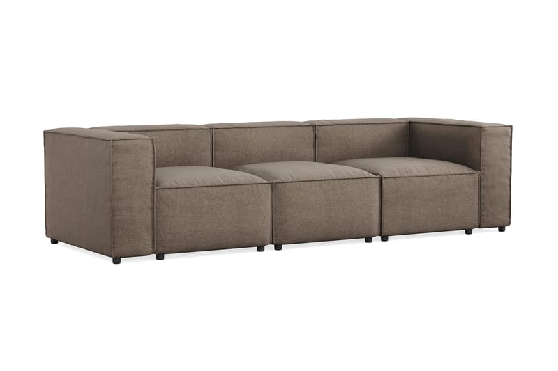 Cubo 4-personers Dyb Modulsofa i Stof - Grå - Møbler - Sofaer - 3 personers sofa