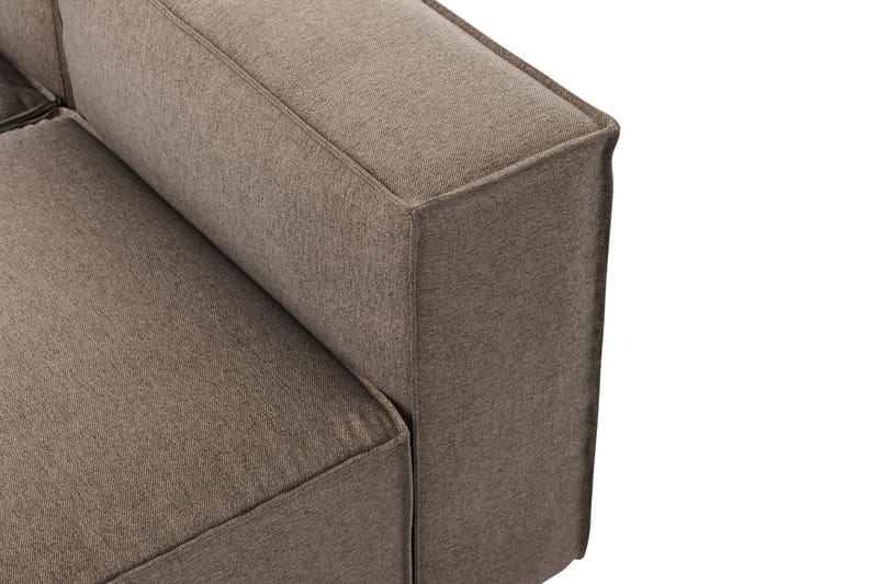 Cubo 5-personers L-formet Dyb Modulhjørnesofa i Stof - Grå - Møbler - Sofaer - Hjørnesofa