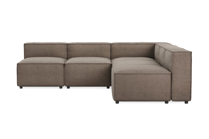 Cubo 5-personers L-formet Dyb Modulhjørnesofa i Stof - Grå - Møbler - Sofaer - Hjørnesofa