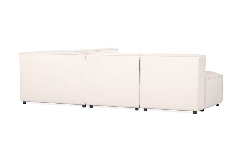 Cubo 5-personers L-formet Dyb Modulhjørnesofa i Stof - Hvid - Møbler - Sofaer - Hjørnesofa