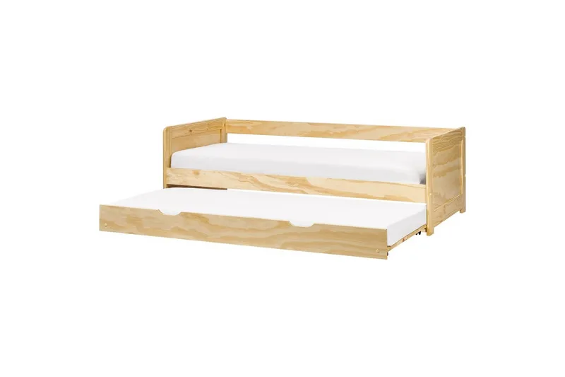 Dagbädd Beliani Gravelines med lamellram Ljus Trä Light wood, undefined
