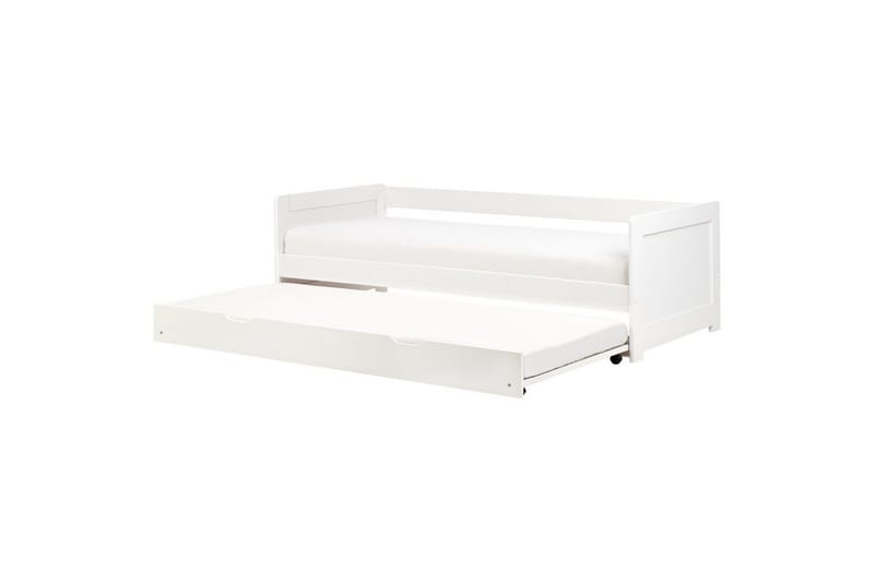 Dagbädd Beliani Gravelines med lamellram Ljus Trä White, undefined