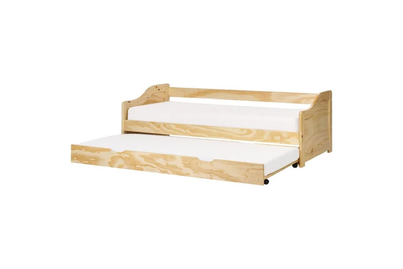 Dagbädd Beliani Luneray med lamellram Ljus Trä Light wood, undefined