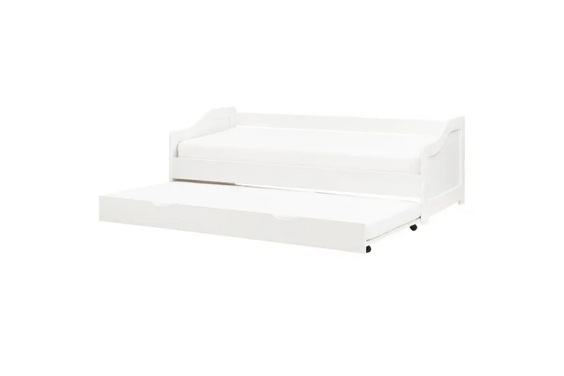 Dagbädd Beliani Luneray med lamellram Ljus Trä White, undefined