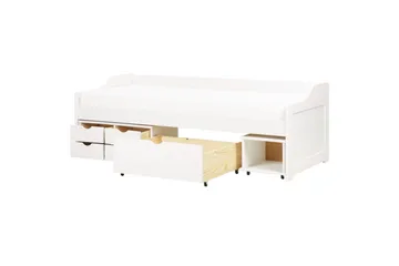 Dagbädd Beliani Royville med förvaring Ljus Trä White - Møbler - Sofaer - Daybed
