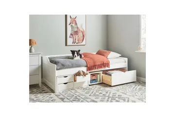 Dagbädd Beliani Royville med förvaring Ljus Trä White - Møbler - Sofaer - Daybed