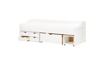 Dagbädd Beliani Royville med förvaring Ljus Trä White - Møbler - Sofaer - Daybed