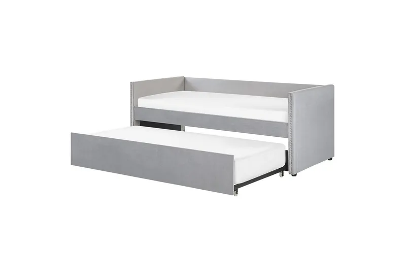 Dagbädd Beliani Troyes med lamellram Beige Grey, undefined