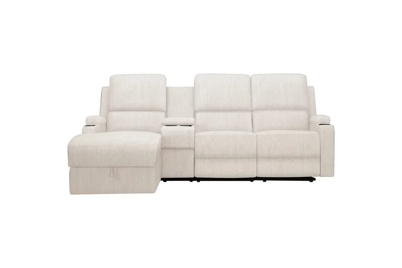 Dallas Reclinersofa 3-sæder, Hvid
